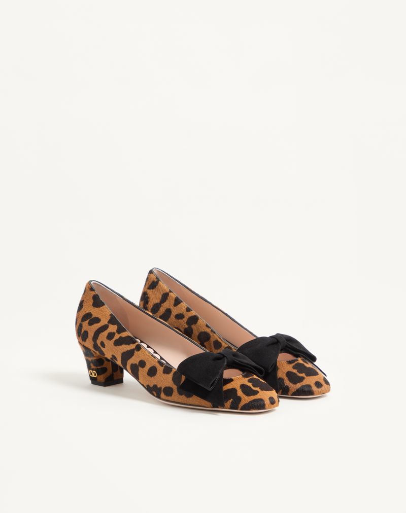 Bowow 45mm pumps i kalveskind med hesteskindseffekt
