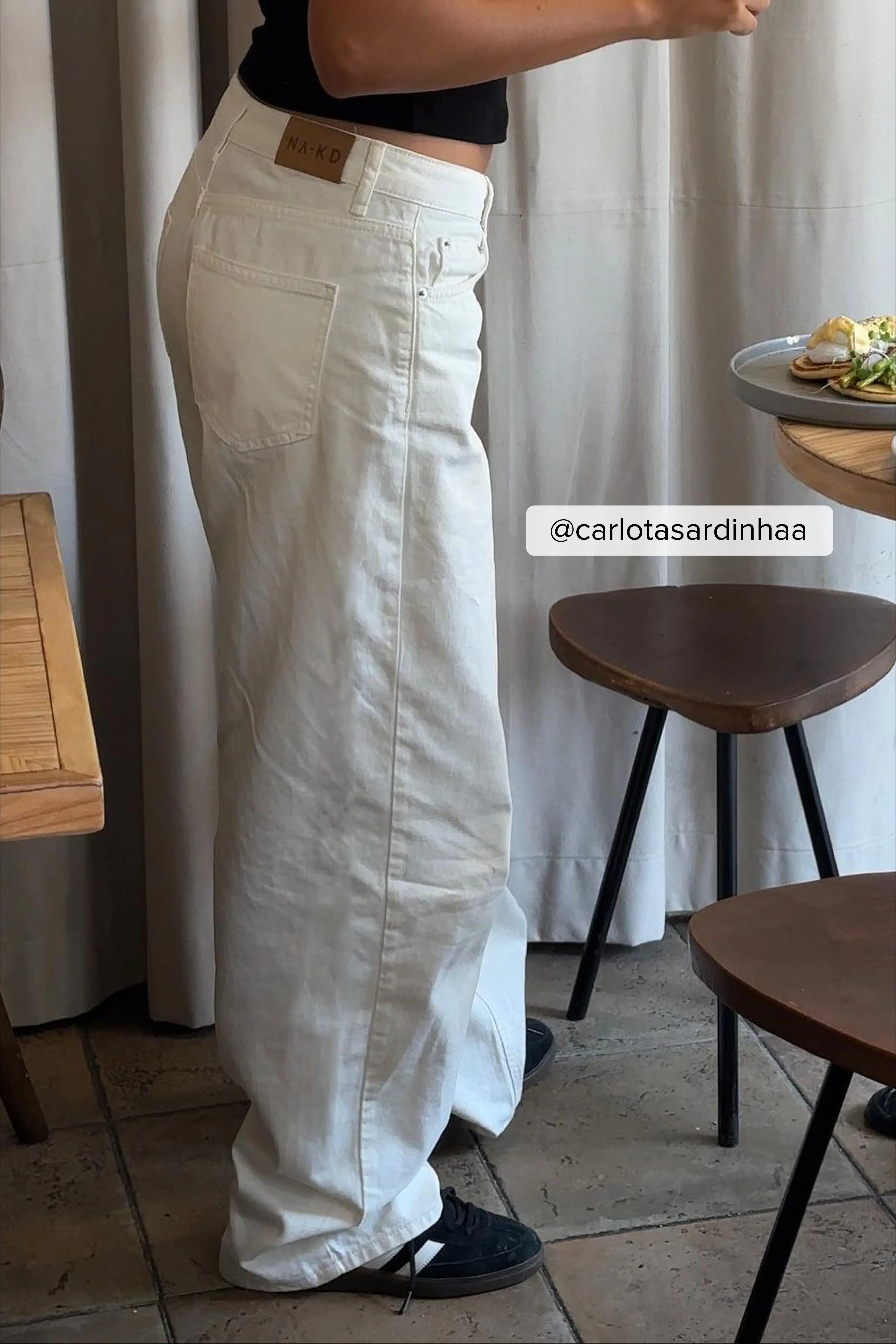 Lockere Jeans mit mittlerer Taille