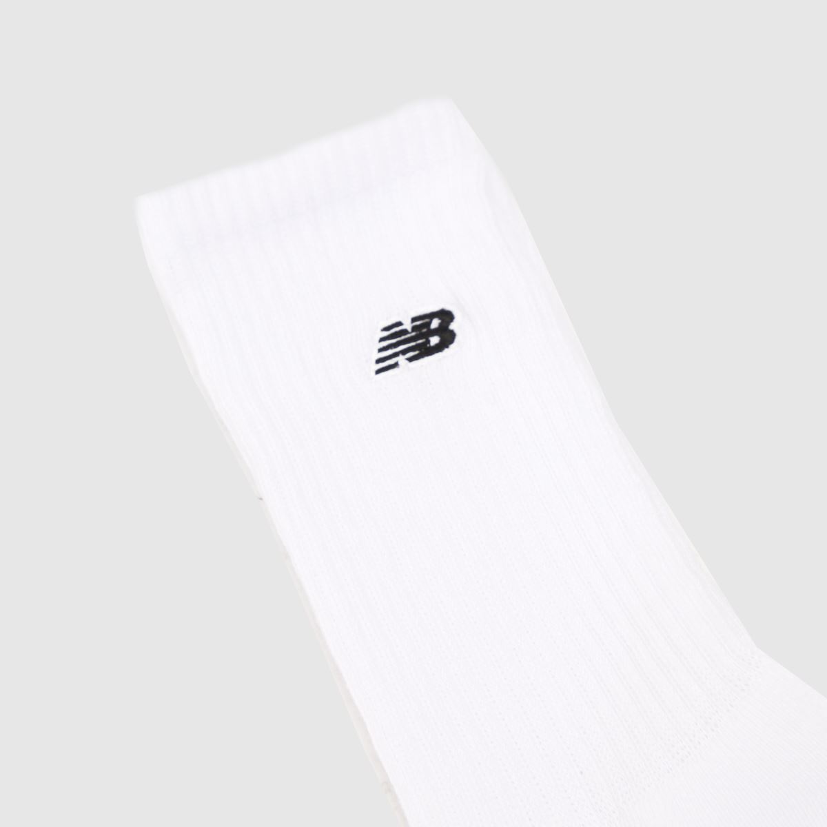 Komplet treh belih okroglih nogavic z majhnim logotipom New Balance