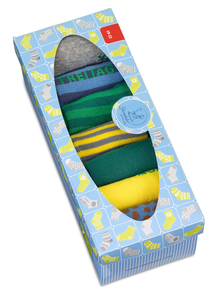 Sterntaler Socken 7er-Box Wochentage in dunkles grün günstig kaufen