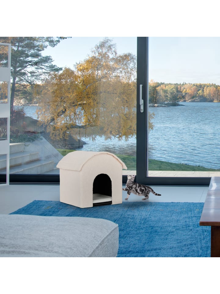 relaxdays Katzenhöhle in Beige - (B)48 x (H)44 x (T)41 cm günstig kaufen onesize