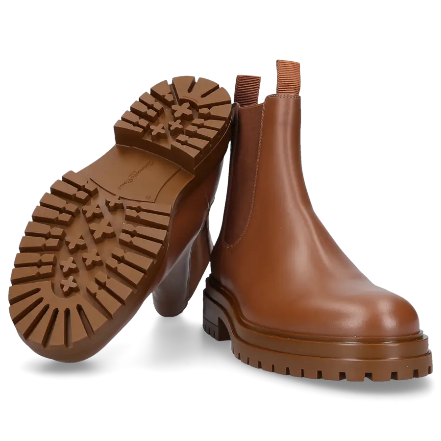 Gianvito Rossi - Chelsea Boots CHESTER Kalbsleder - braun
