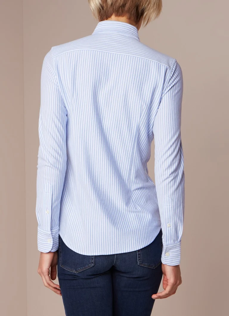 Ralph Lauren Heidi Oxford jersey blouse with striped design