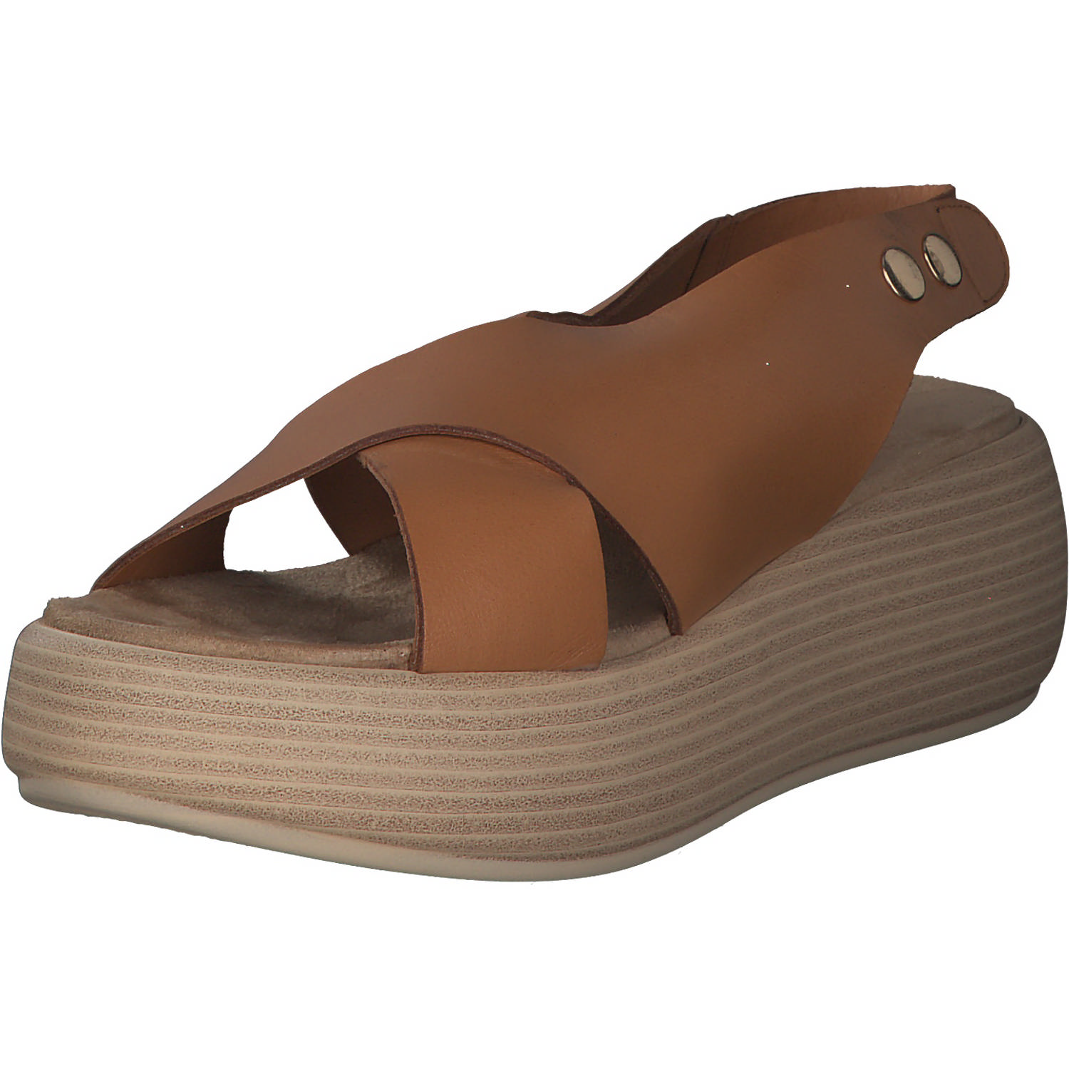 Inuovo 817008, Plateau-Sandaletten, Damen, coconut