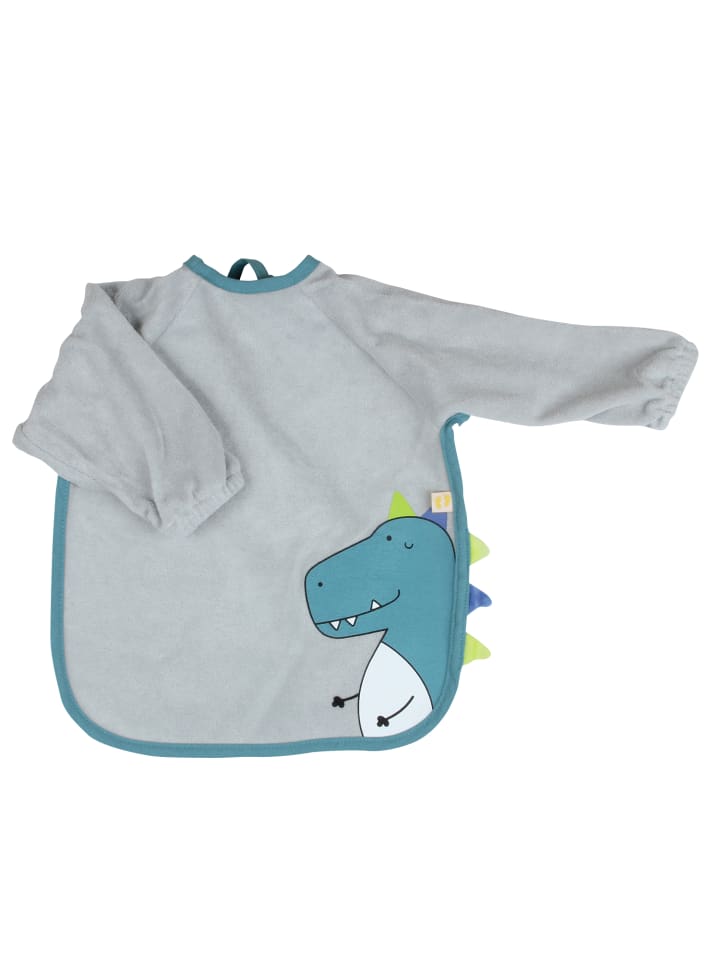 Schlummersack Lätzchen mit Ärmeln wasserfest in Grau günstig kaufen 1-2 Jahre
