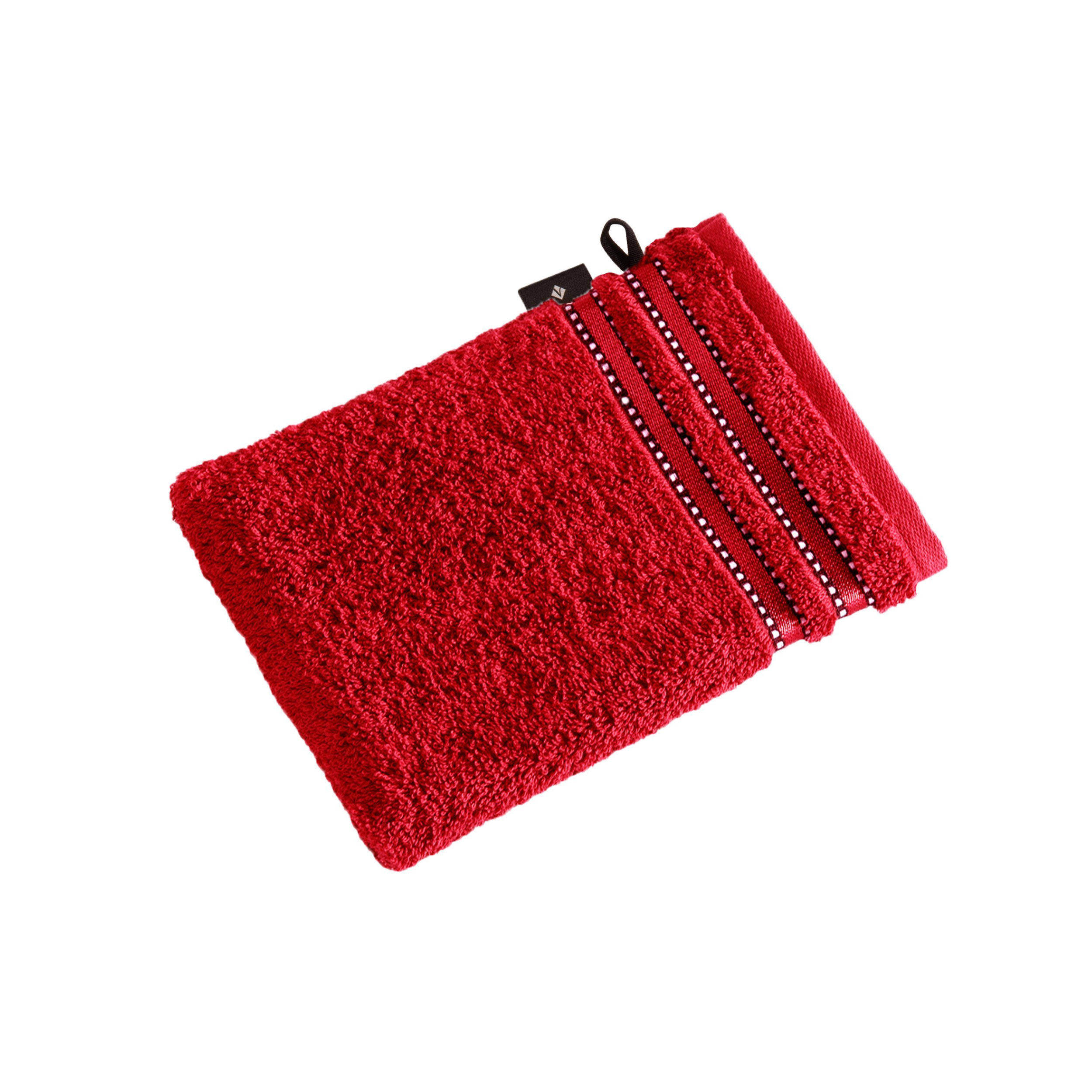VOSSENWaschhandschuh purpur