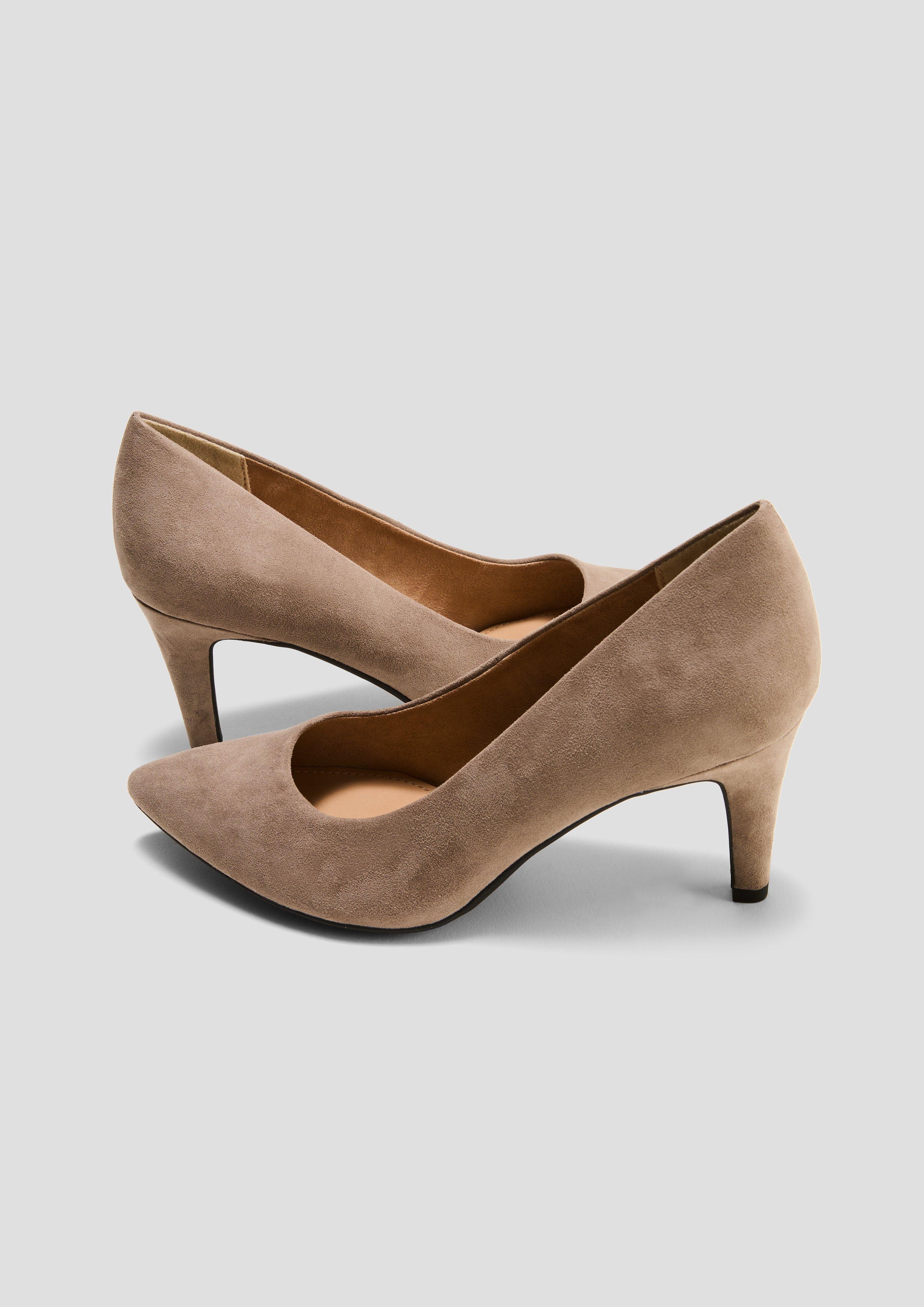 Pumps in Veloursleder-Optik  6008246-341