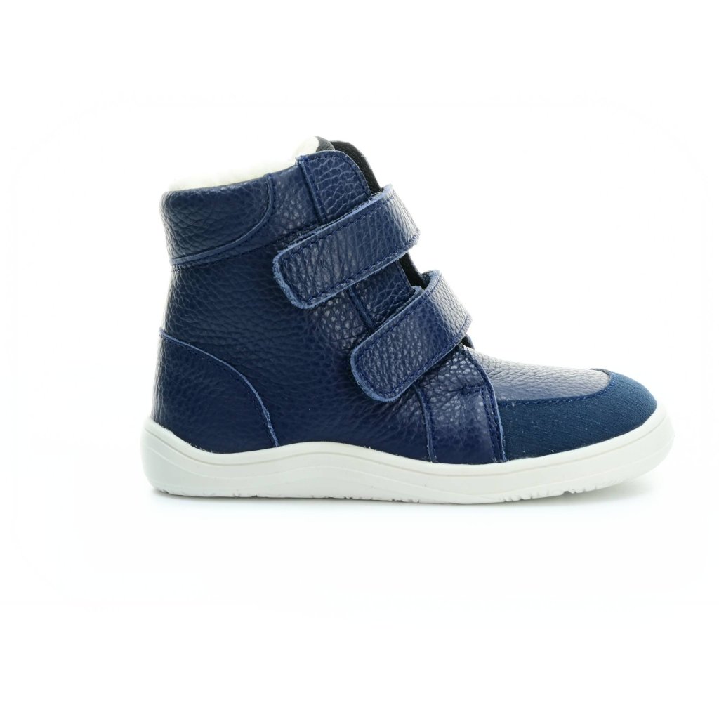Baby Bare Febo Winter Pilot (mit Membran/Asfaltico) dunkelblaue Barfußstiefeletten