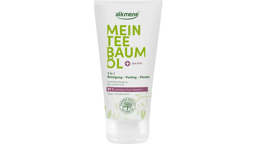 alkmene Mein Teebaumöl 3in1 Reinigung-Peeling-Maske 150 ml