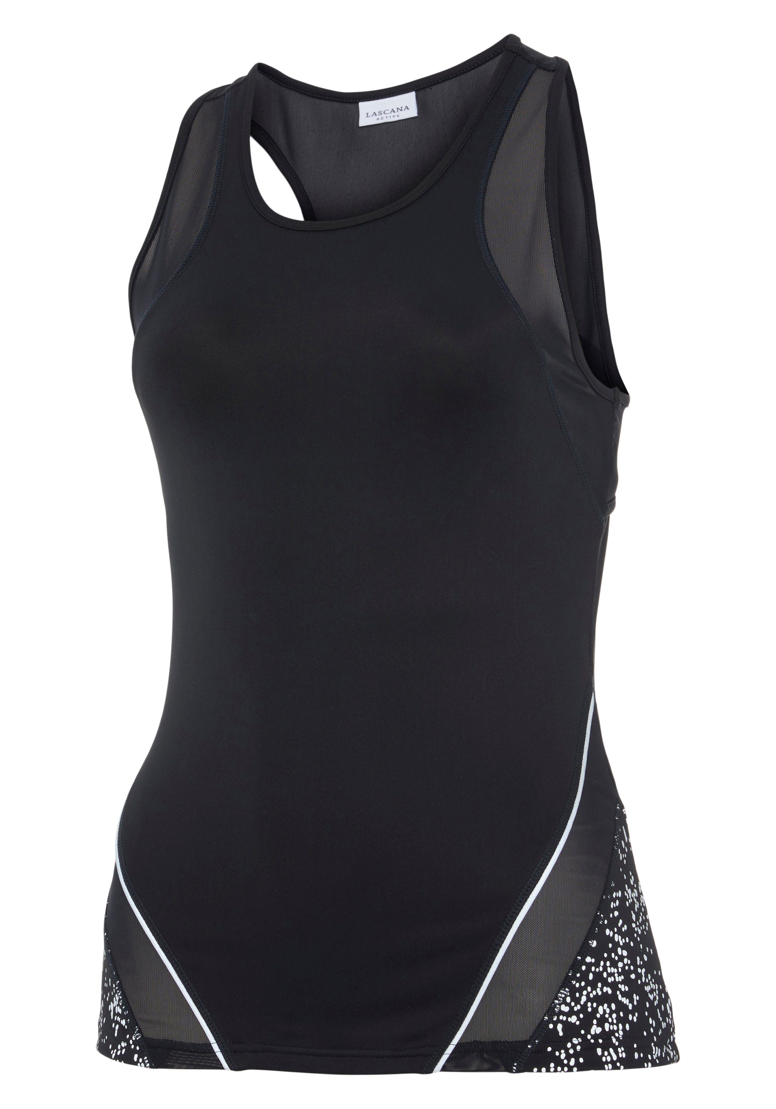 LASCANA ACTIVE Lauftop mit reflektierendem Druck