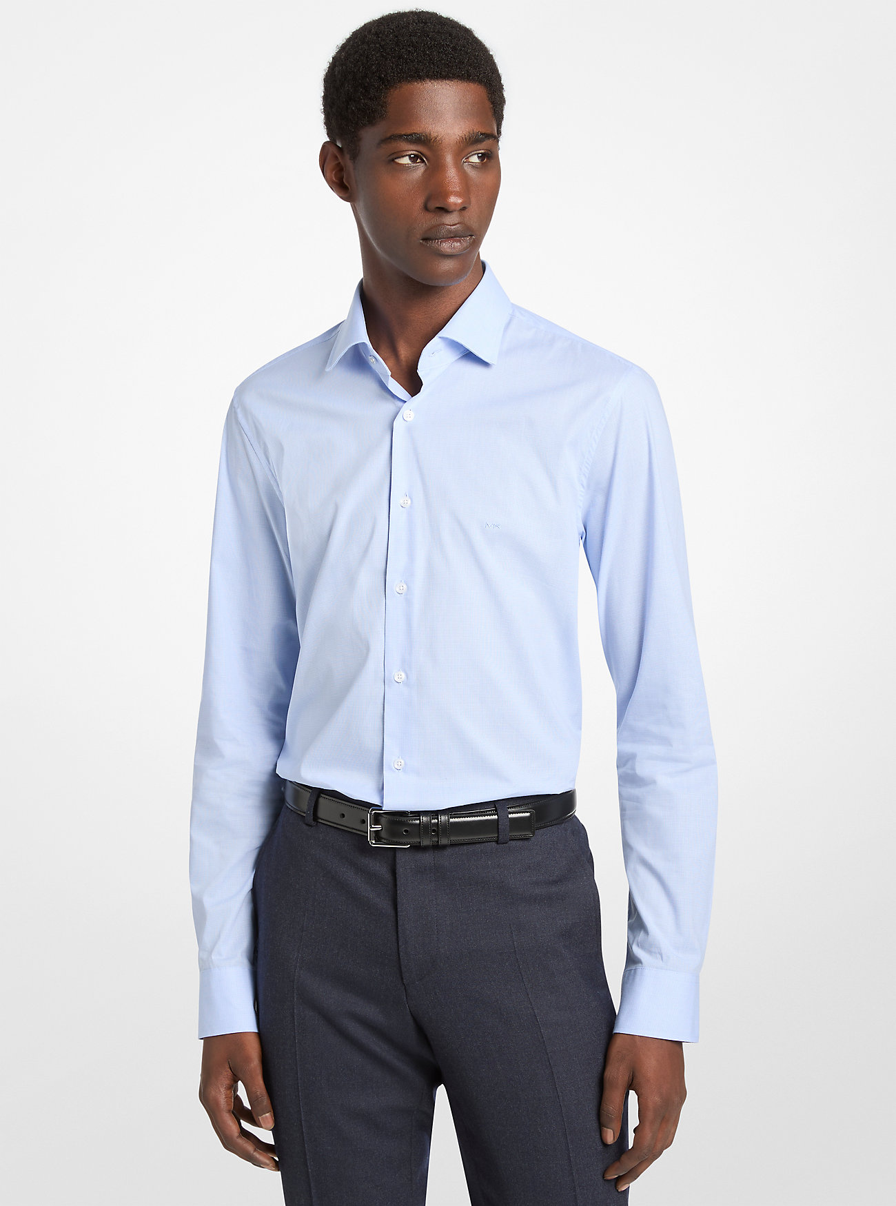 Flannel Blazer with Elastic Waist Flannel Pant - ESTATE BLUE