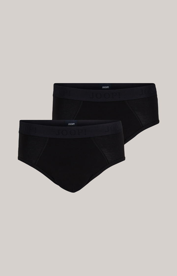 2er-Pack Modal Cotton Stretch Slip in Schwarz