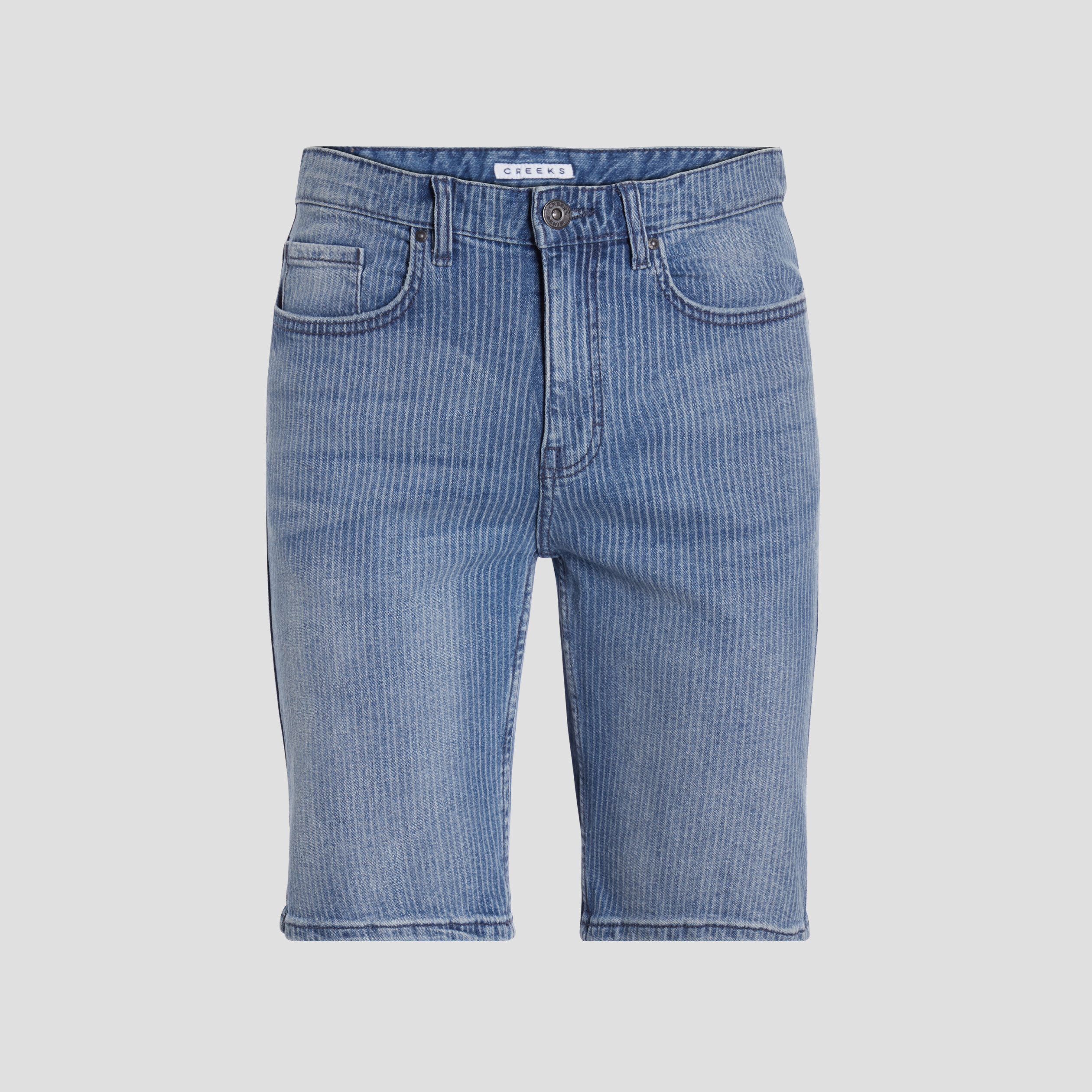 Bermuda slim en jean denim double stone homme | La Halle