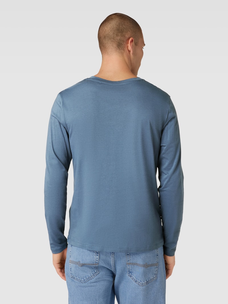 Longsleeve mit Rundhalsausschnitt in rauchblau