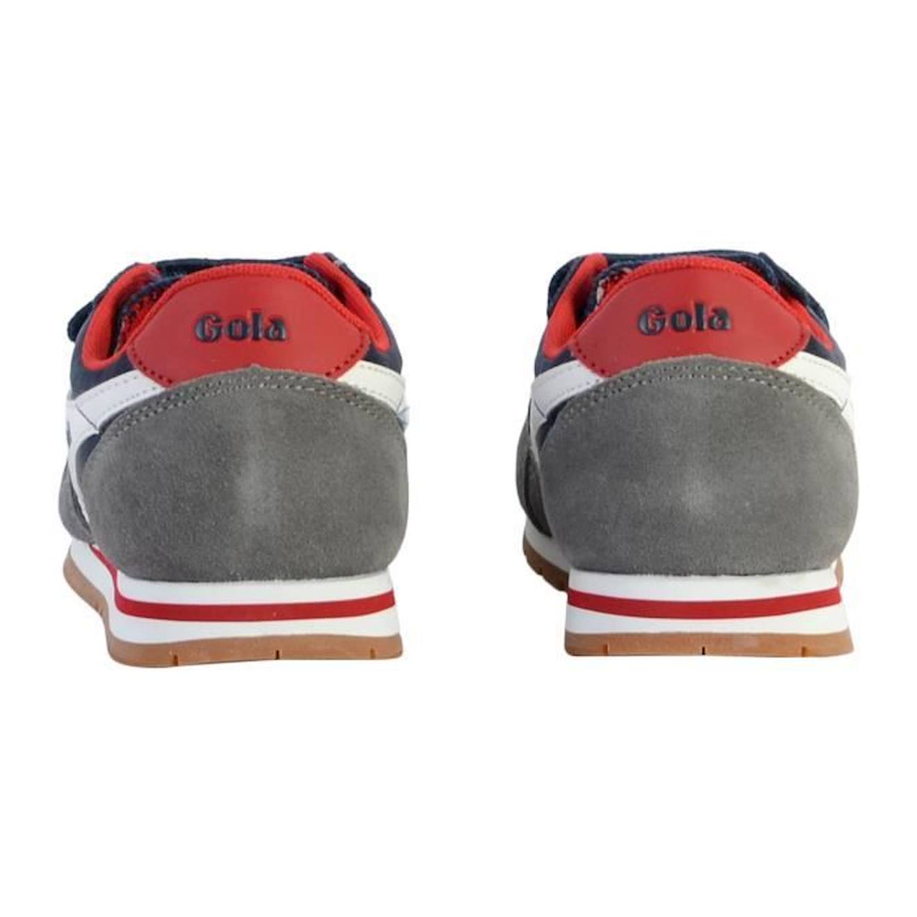 Basket Cuir Enfant Gola Daytona Quad Strap bleu