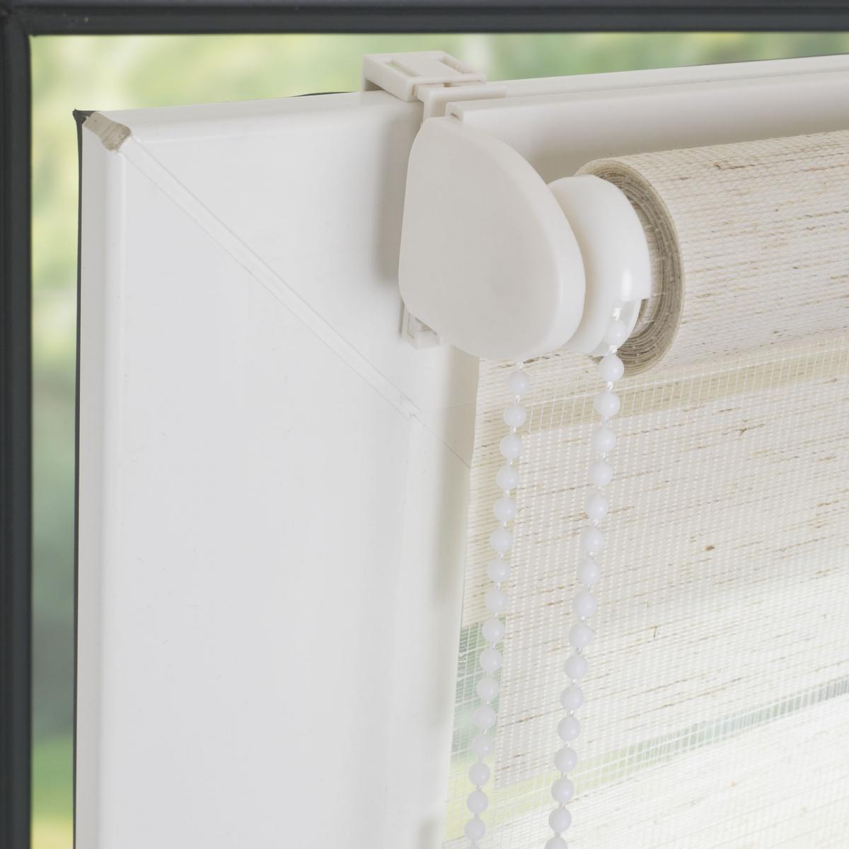 Bella Casa DUO-Rollo mini,Klemmfix Doppelrollo, natur, lichtdurchlässig, Rollo 70 x 160 cm (B x H)