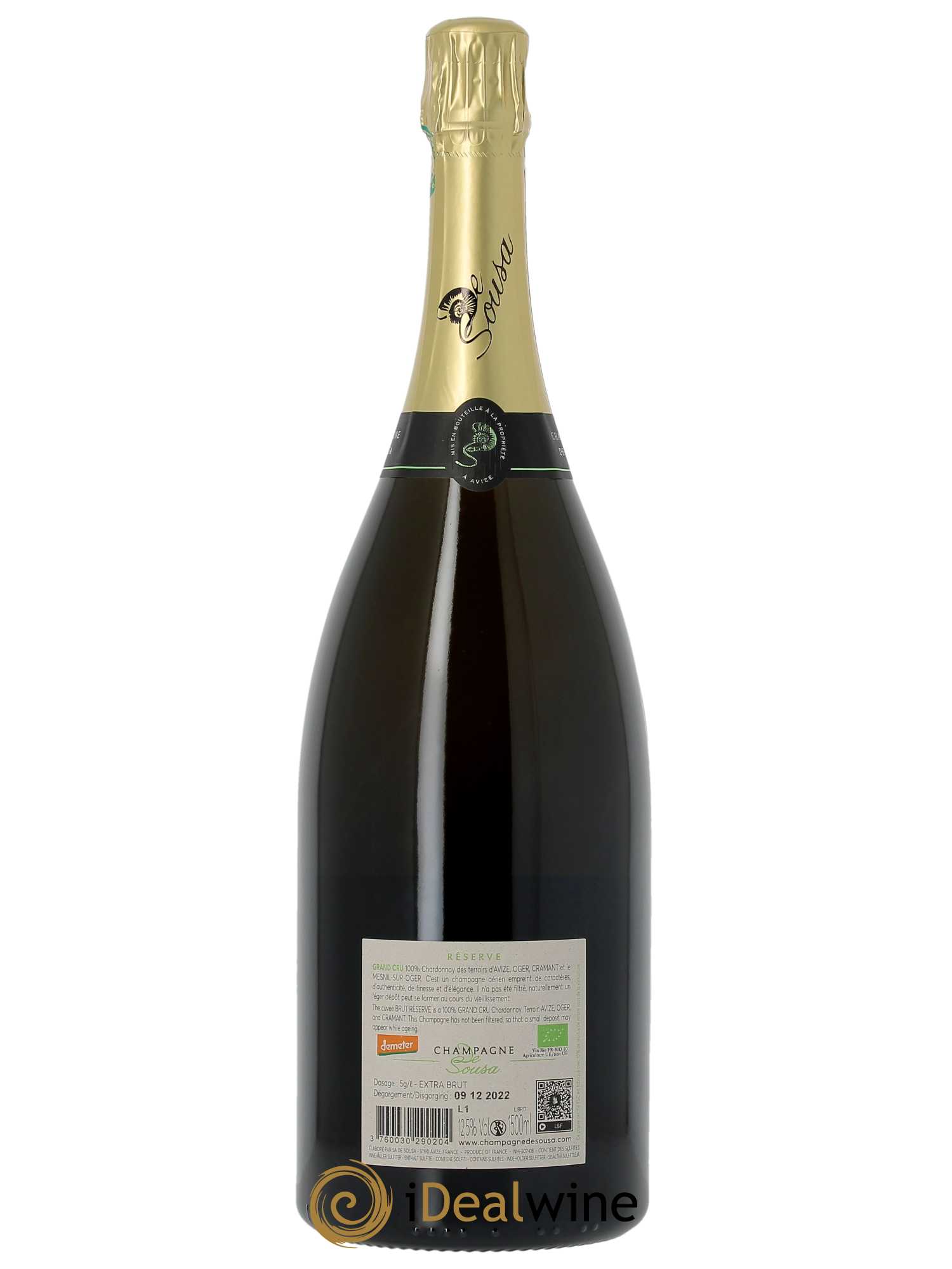 Grand Cru Extra Brut Réserve De Sousa   - Lot de 1 Magnum