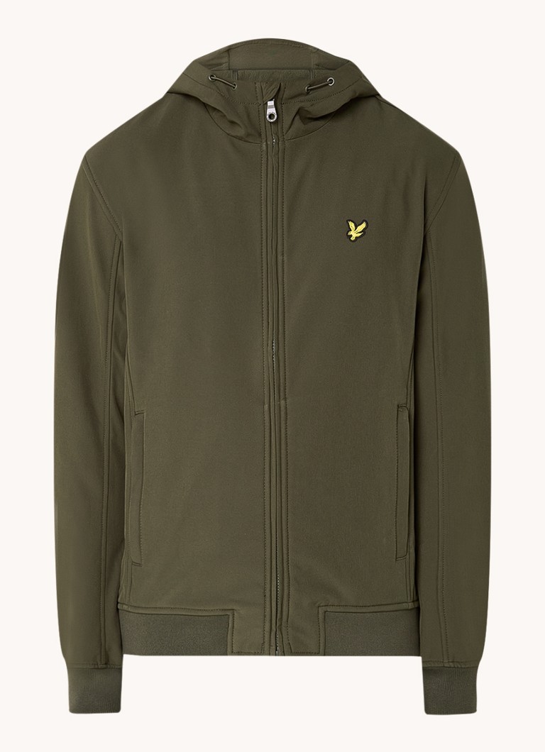 Μπουφάν Lyle & Scott softshell με κουκούλα και τσέπες με φερμουάρ