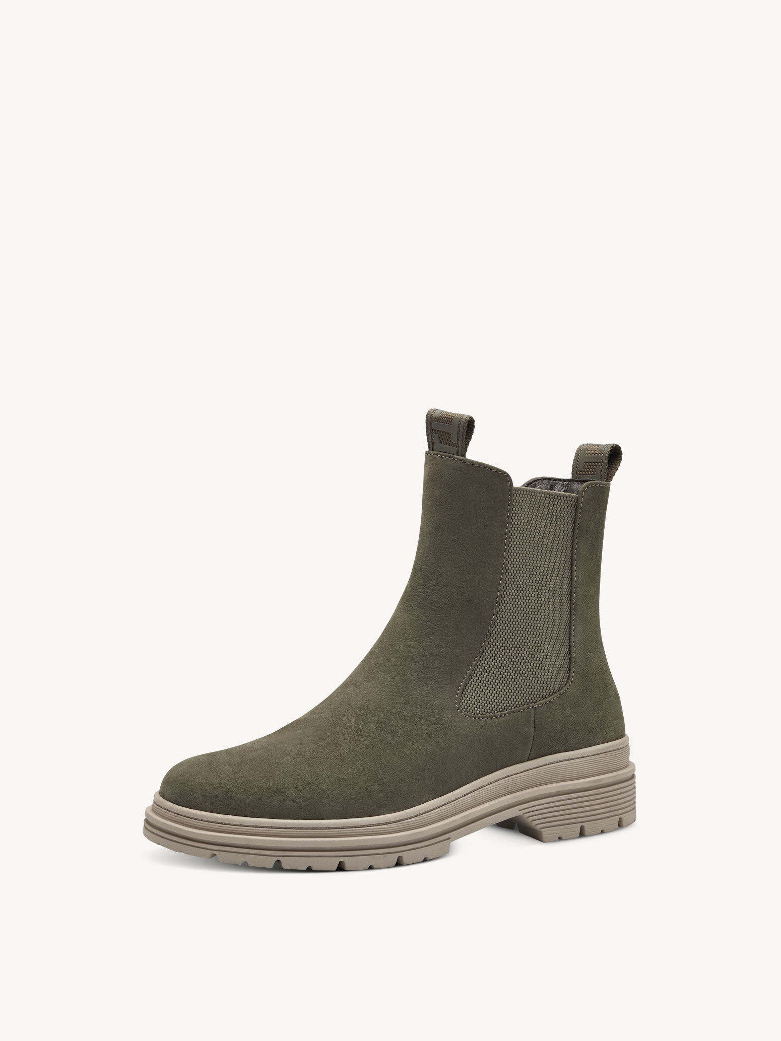 Bottine Chelsea en cuir - vert