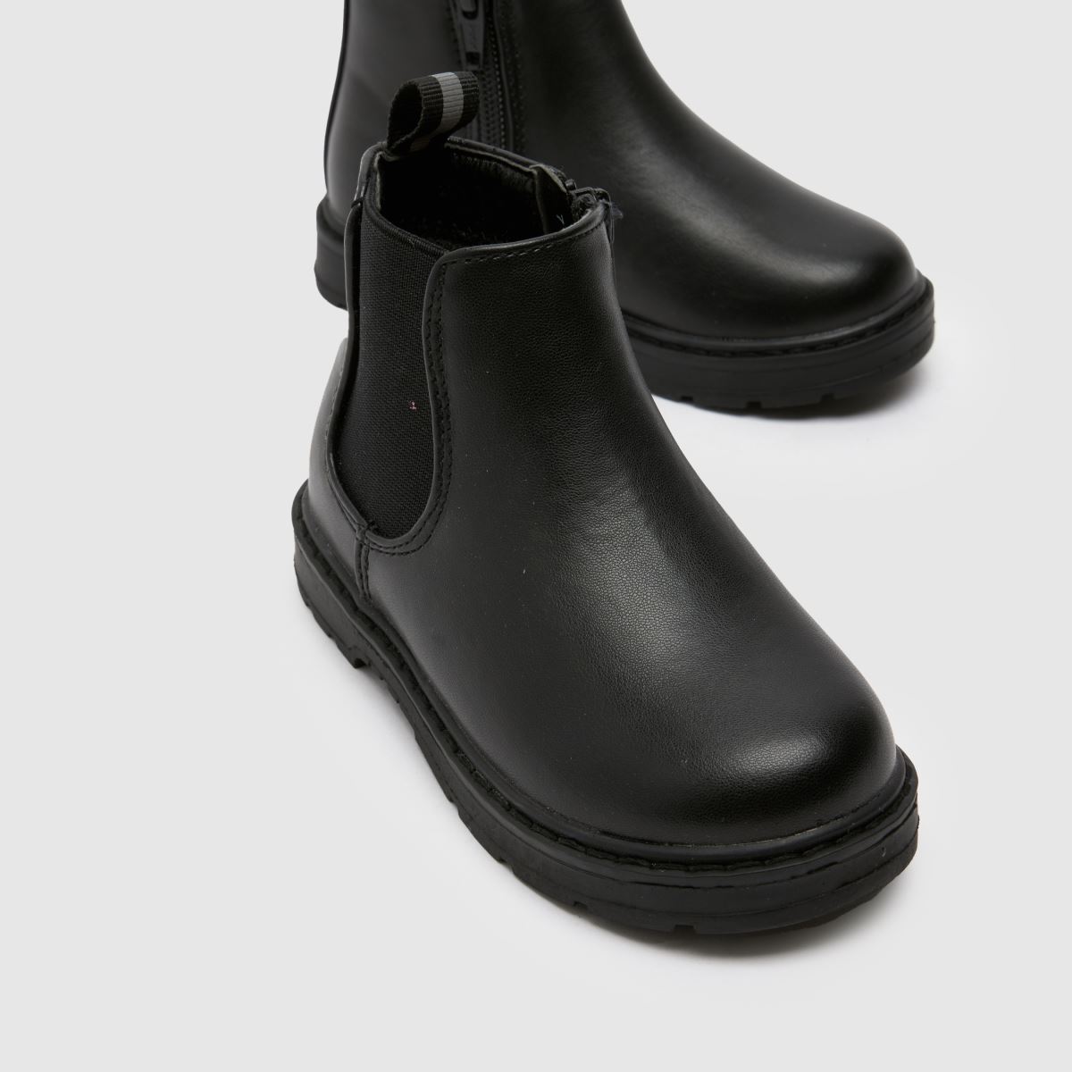 Schuh črni kul chelsea škornji za malčke