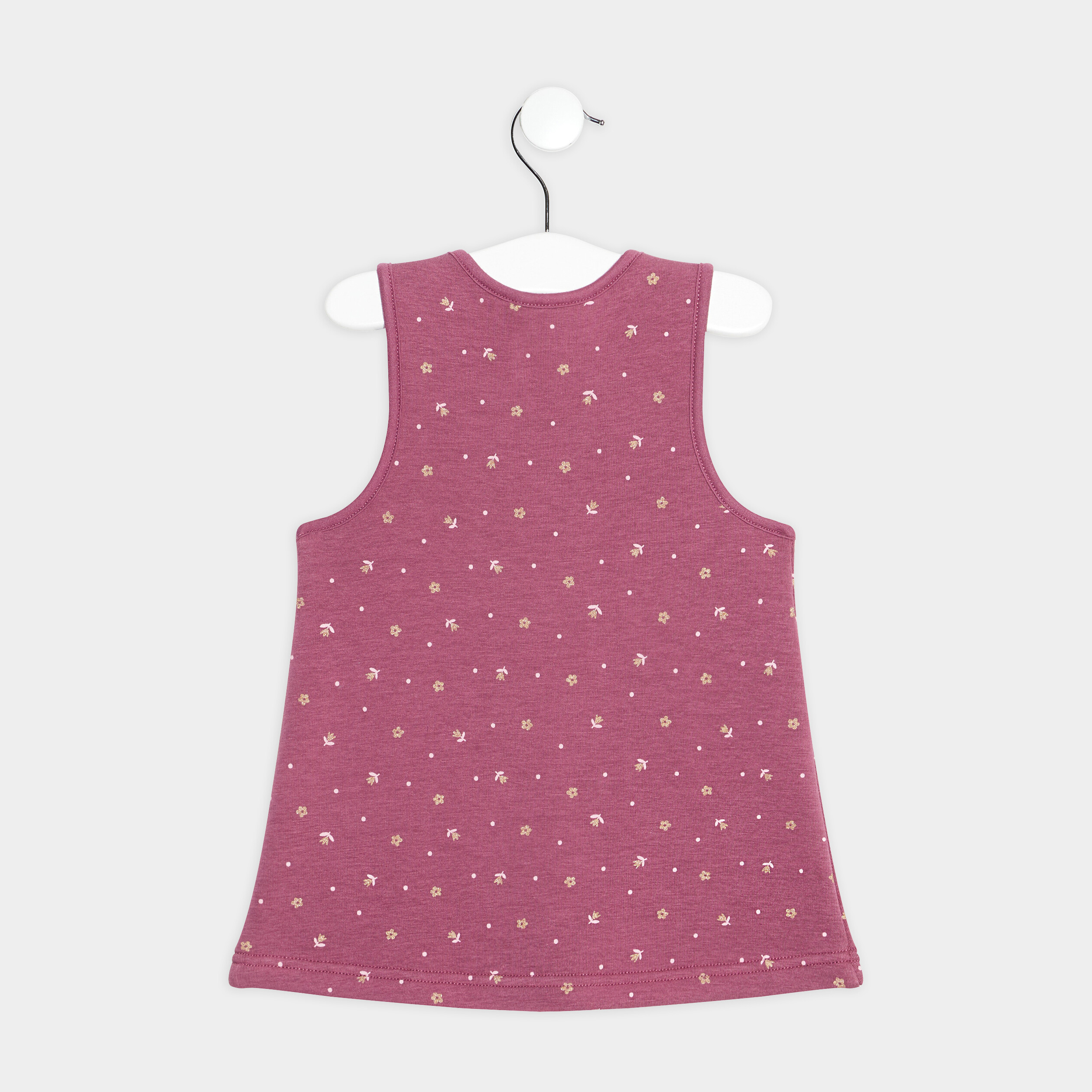 Robe droite sans manches prune bébé fille | La Halle