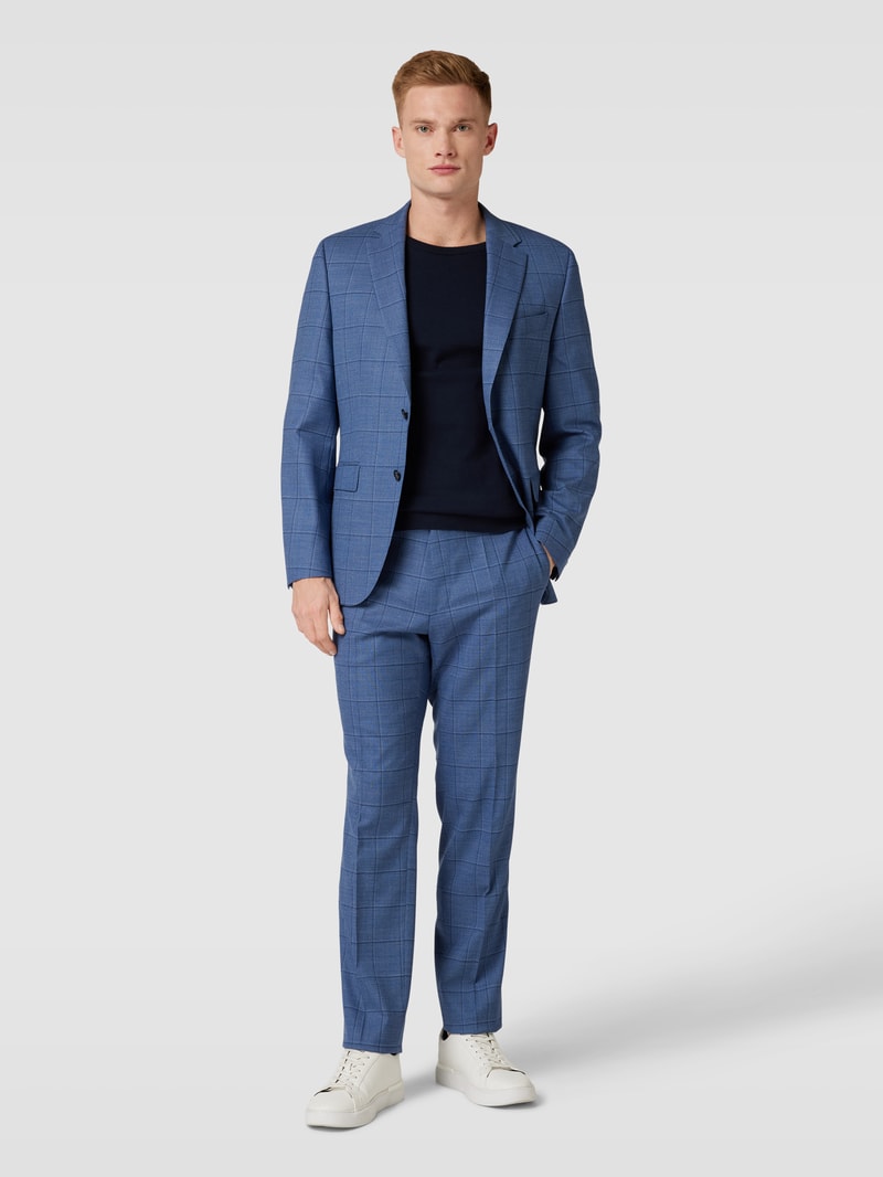 2-Knopf-Sakko mit Allover-Muster Modell 'Jeckson' in blau