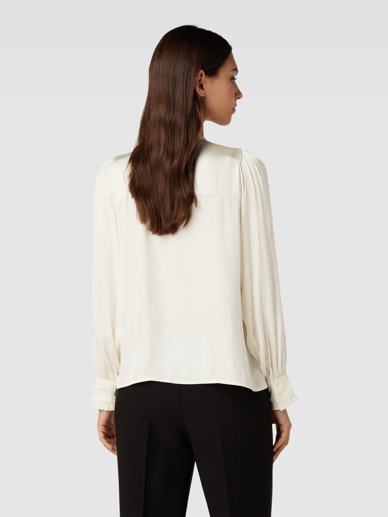 Bluse aus Satin Modell 'Zola' in offwhite