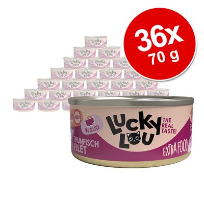 Sparpaket Lucky Lou Extrafood Filet in Brühe 36 x 70 g