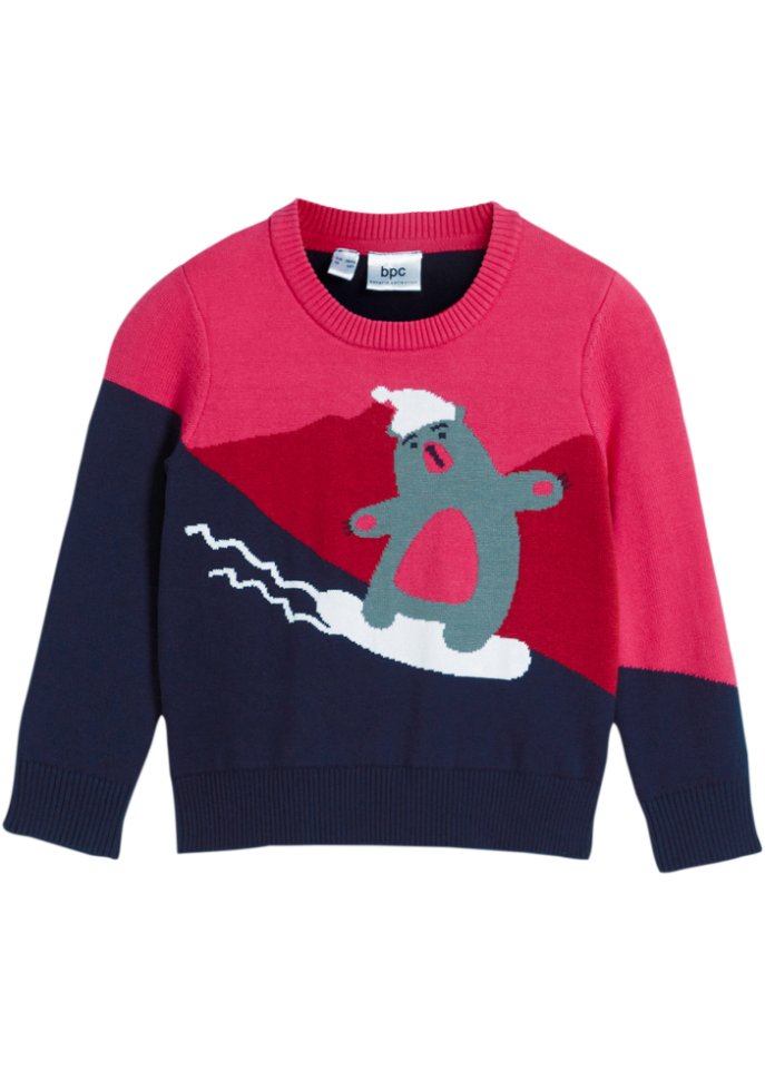 Mädchen Baumwoll-Stickpullover