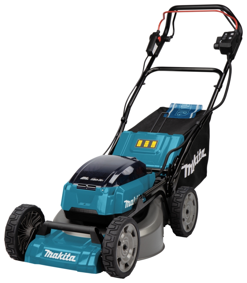 Makita DLM462Z Akku-Rasenmäher, 46 cm Schnittbreite, 2 x 18 Volt (Akkus und Ladegerät nicht im Lieferumfang enthalten).