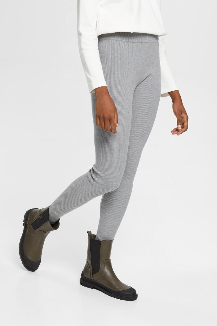 Leggings aus Rippstrick