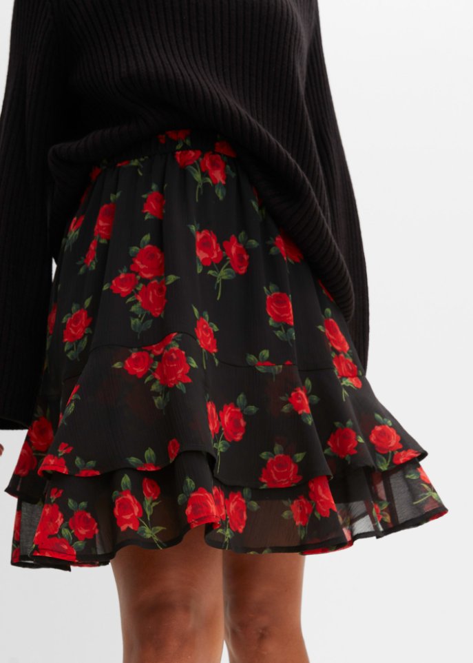 Minirock mit recyceltem Polyester