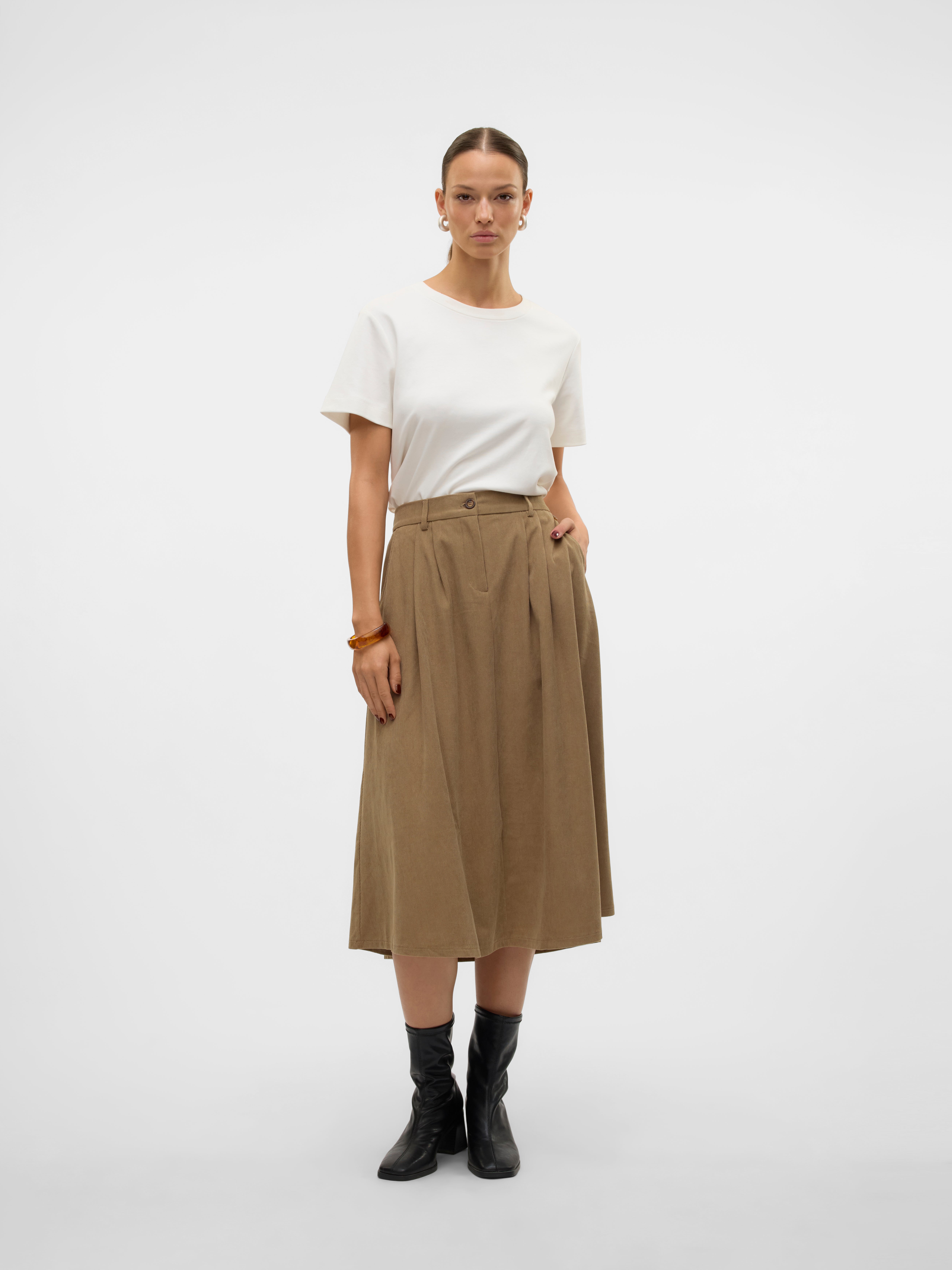 VMVIENNA Hohe Taille Samtrock