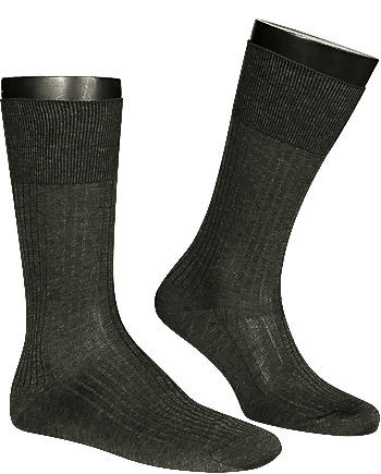 Falke, Serie Luxury No.10, Socken, Baumwolle, anthrazit