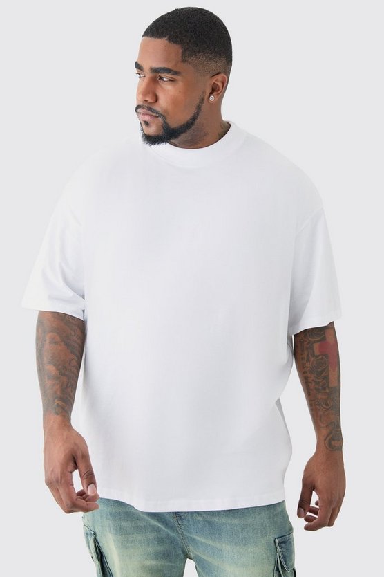 Plus Oversize T-Shirt mit floralem California-Print