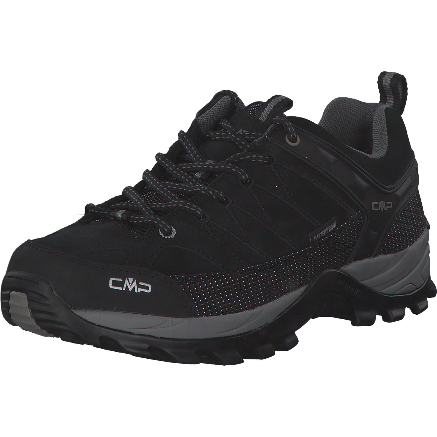 CMP Rigel Low 3Q13247, Trekkingschuhe, Herren, Schwarz (Nero - Grey Schwarz)
