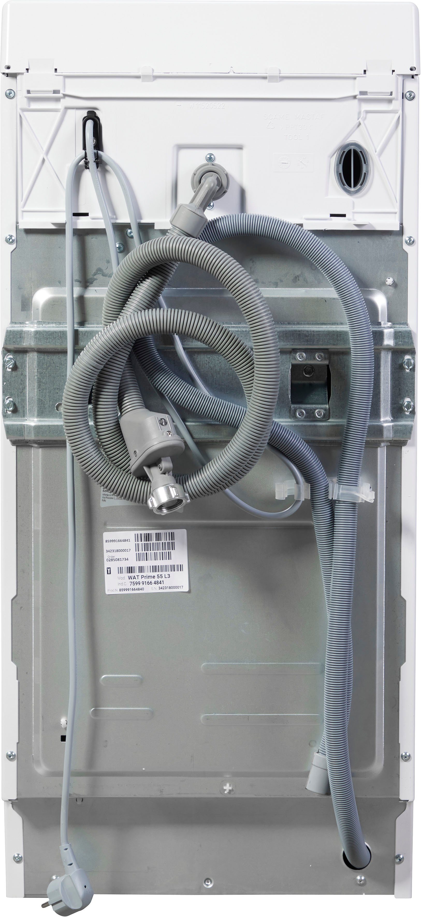 BAUKNECHT Waschmaschine Toplader WAT Prime 55 L3, 5,5 kg, 1100 U/min