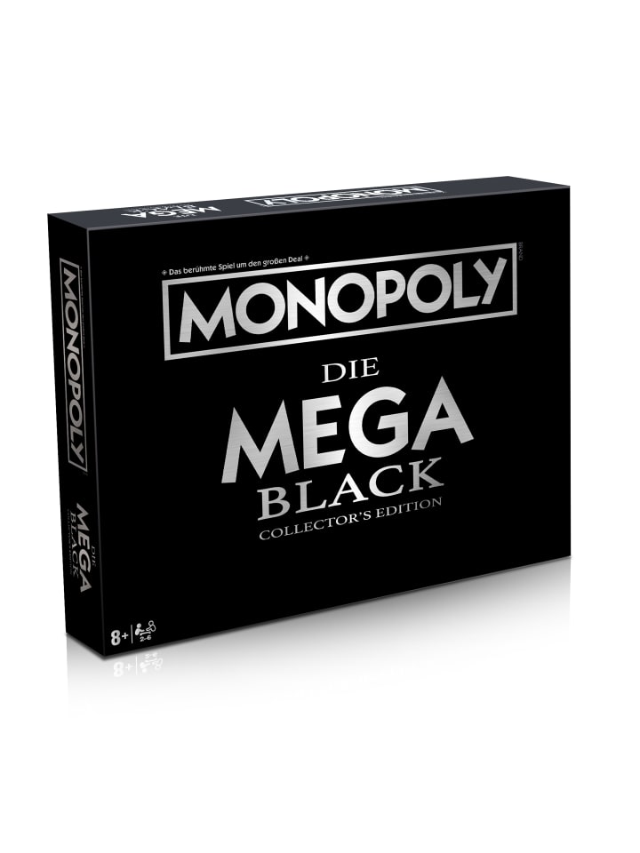 Winning Moves Monopoly Mega Black Edition Brettspiel Gesellschaftsspiel in schwarz günstig kaufen onesize
