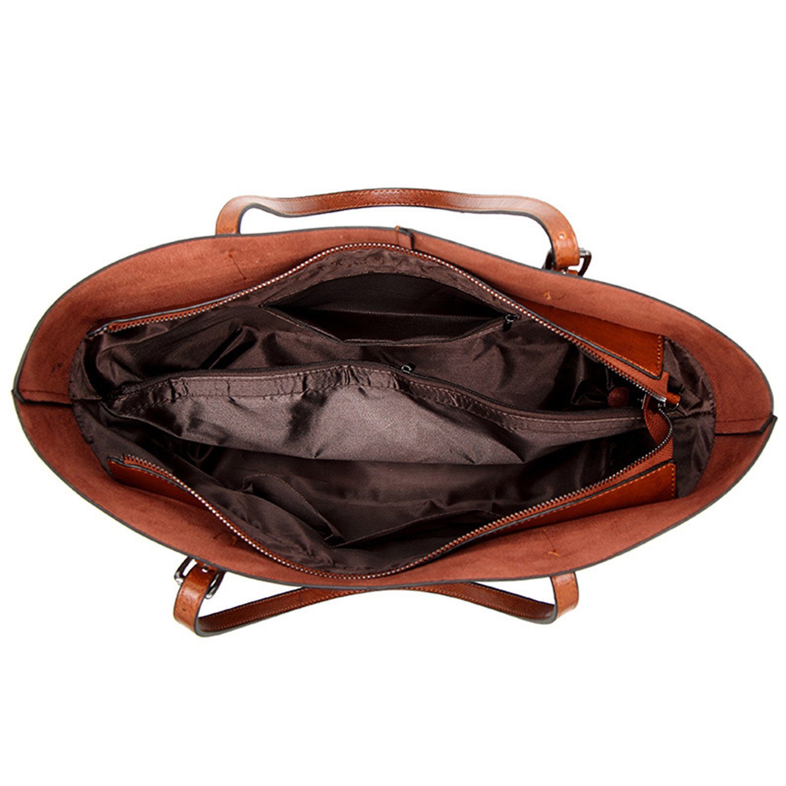 REDOM Handtasche Damen Henkeltasche Freizeittasche Tragetasche Leder Tasche Vintage (Leder Schultertasche Arbeitstasche Ledertasche Laptoptasche Shopper , Bürotasche, Aktentasche, Unitasche, Top Griff), für Damen Frauen Jungen Freizeit Arbeit Busines