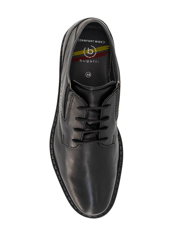 bugatti, Derby, Leder Extraweit, schwarz