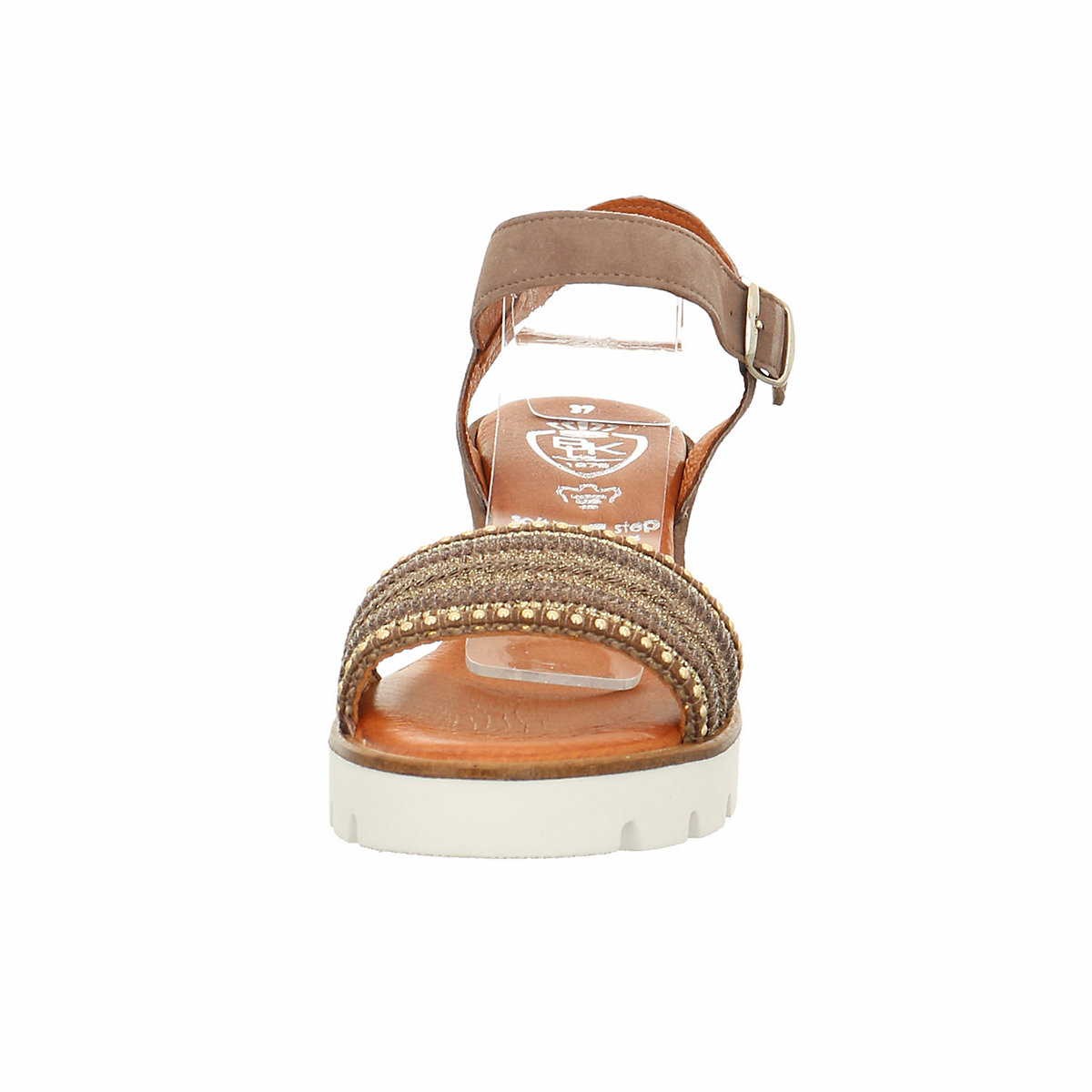 BLACK COLOUR Keilsandalen beige Sandalen glatter Boden bis 50