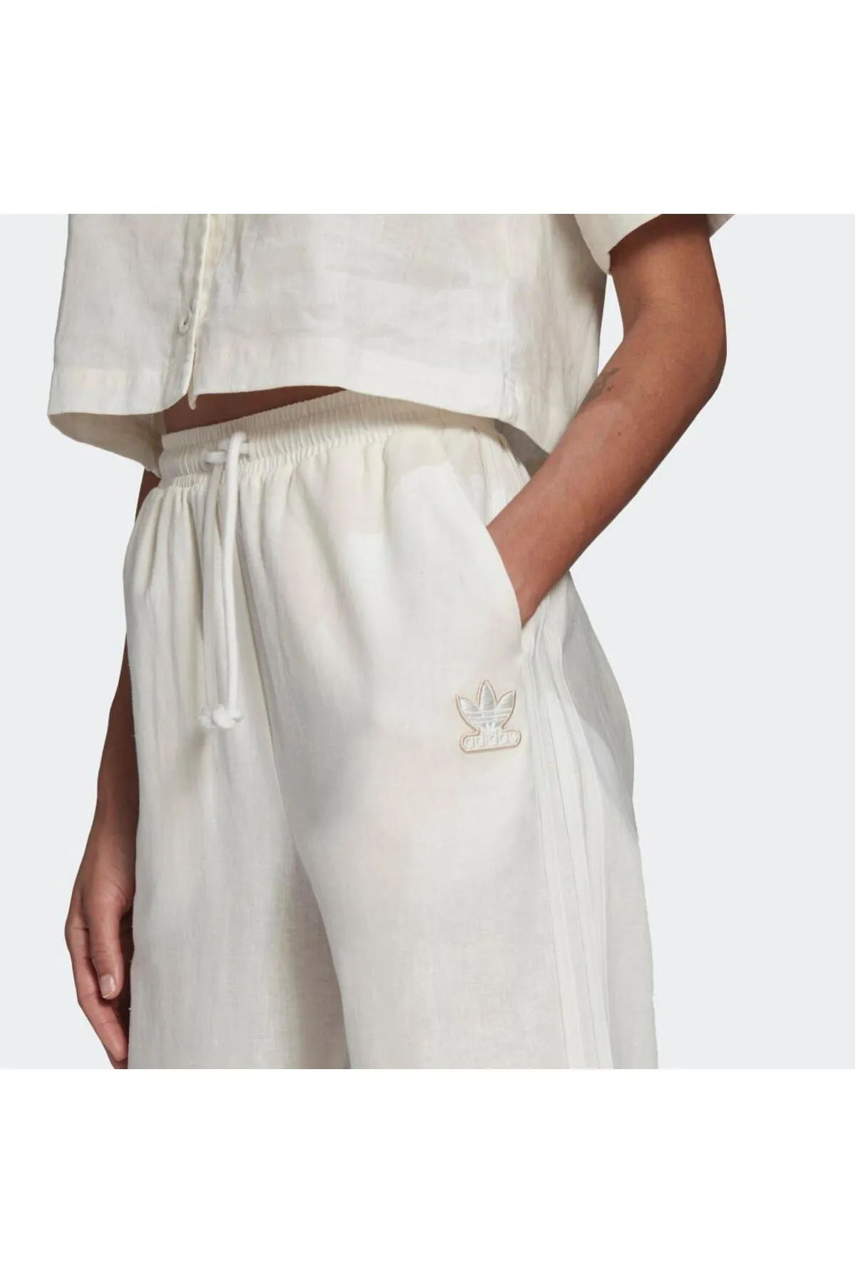 adidas  Damen/Mädchen weiße Hose
