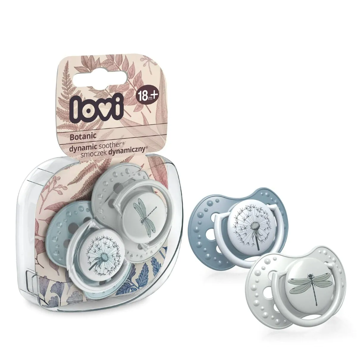 Lovi Botanic Boy 18M+ Silikone Dynamisk Sut