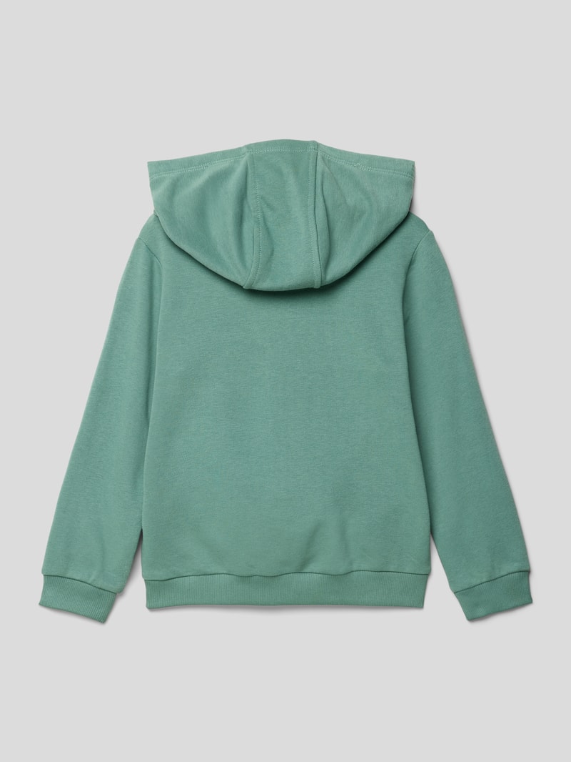 Hoodie mit Statement-Print und Eingrifftaschen in schilf