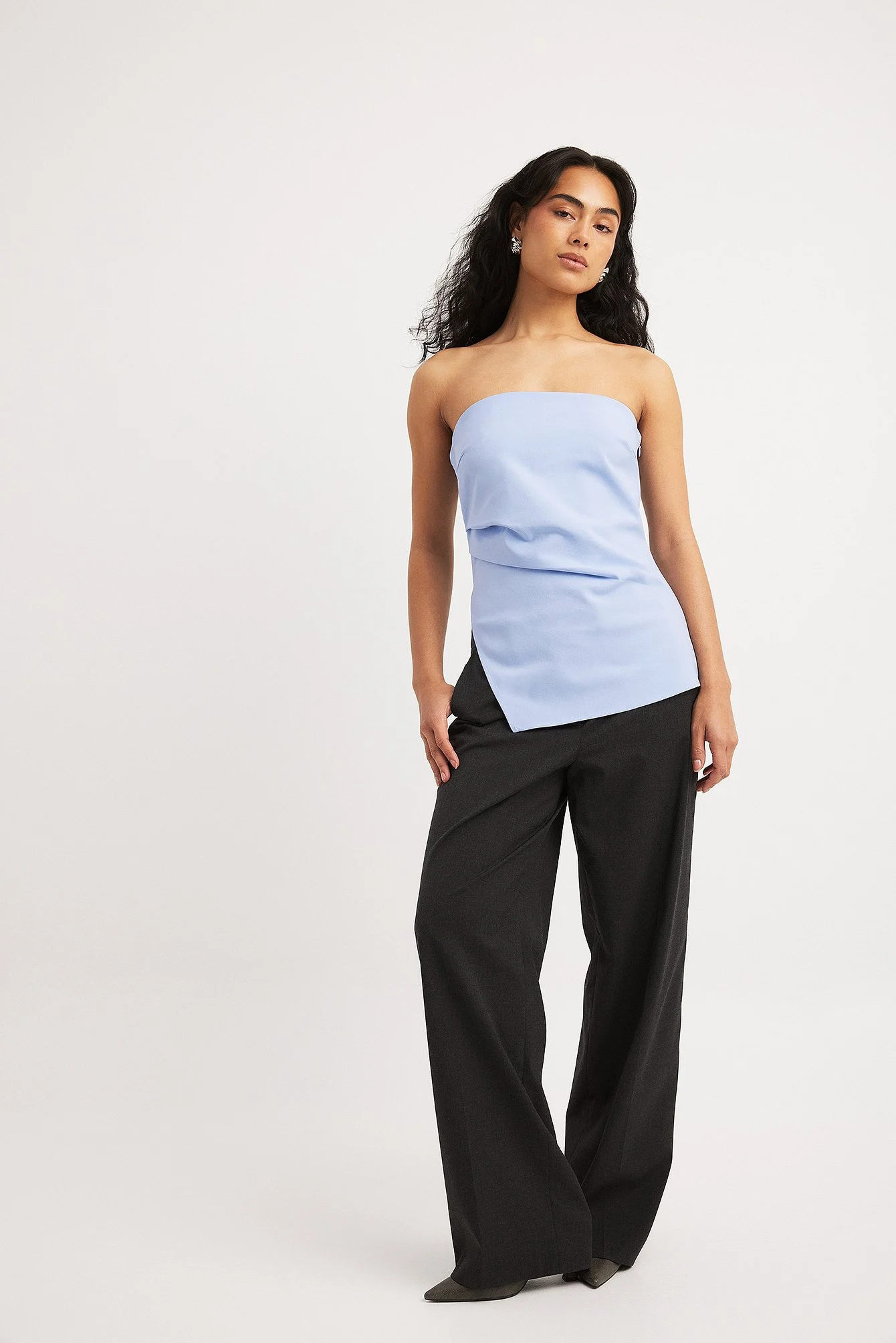 Asymmetrisches Bandeau-Oberteil