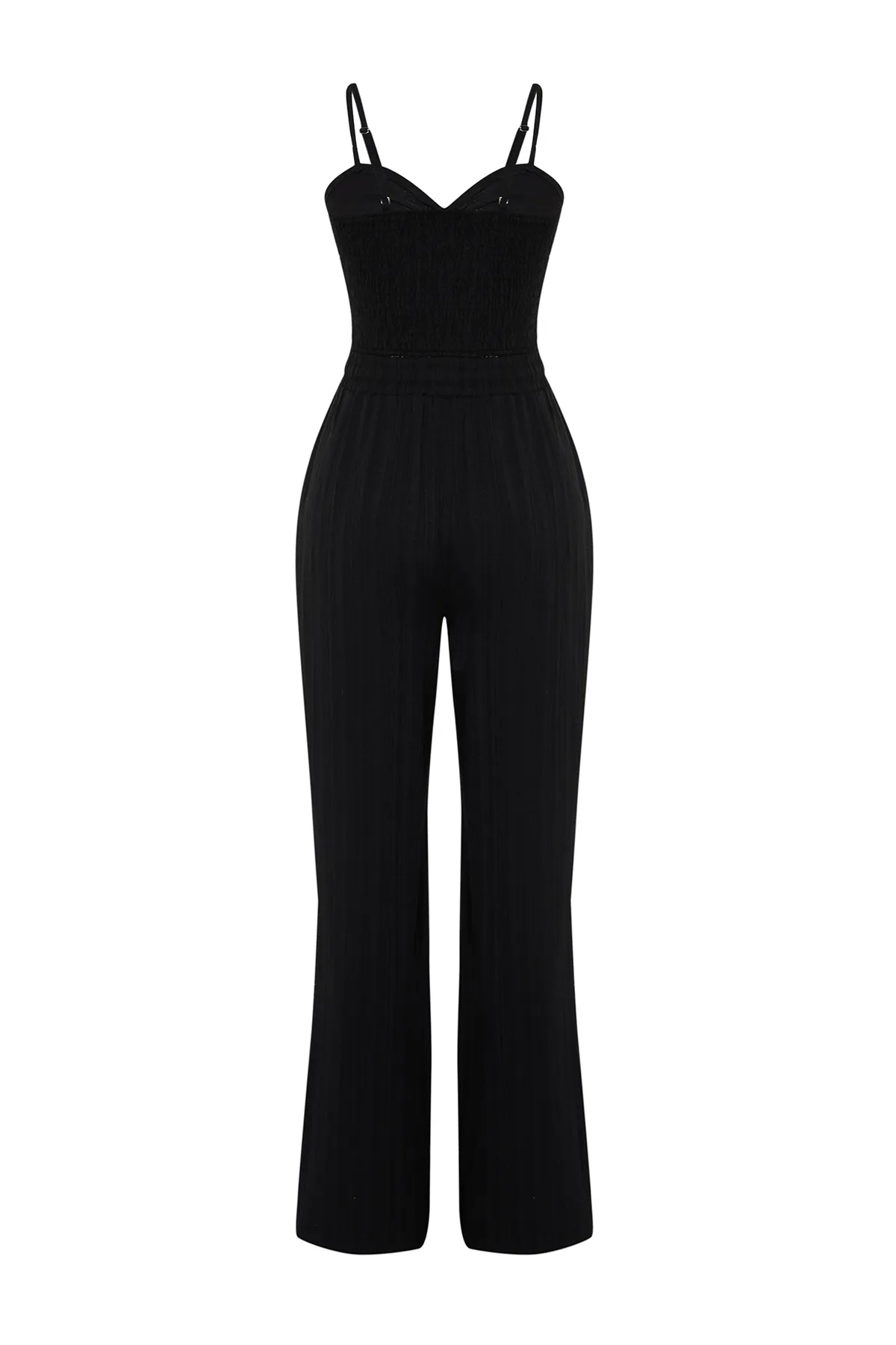 Trendyol Collection  Schwarzes gewebtes Blusen-Hosen-Set TBESS24AU00076