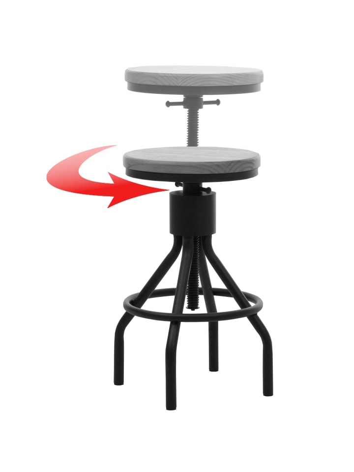 MCW Set Bartisch   2x Barhocker N17, Natur günstig kaufen onesize