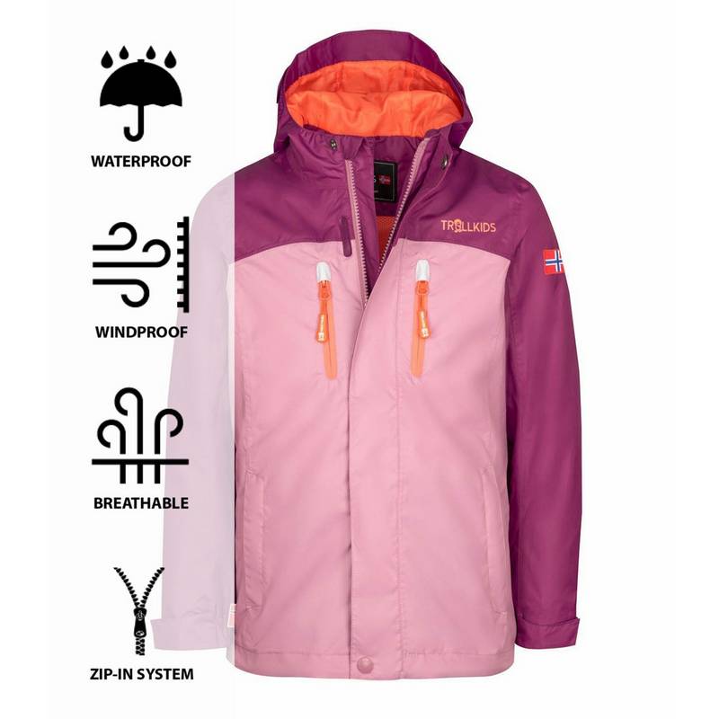 Trollkids Nusfjord Regenjacke Kinder