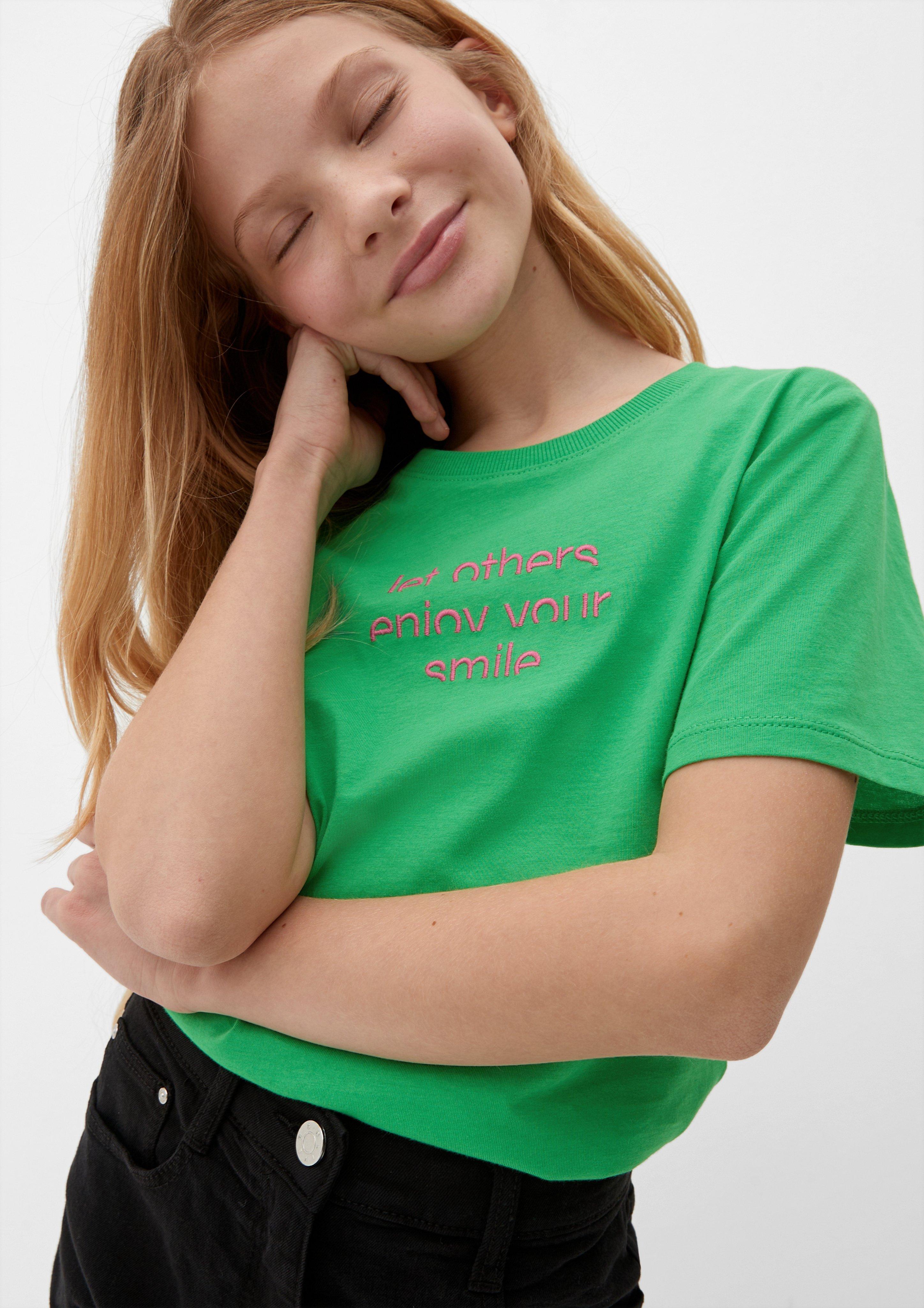 T-Shirt mit Stickerei  2128032-7590