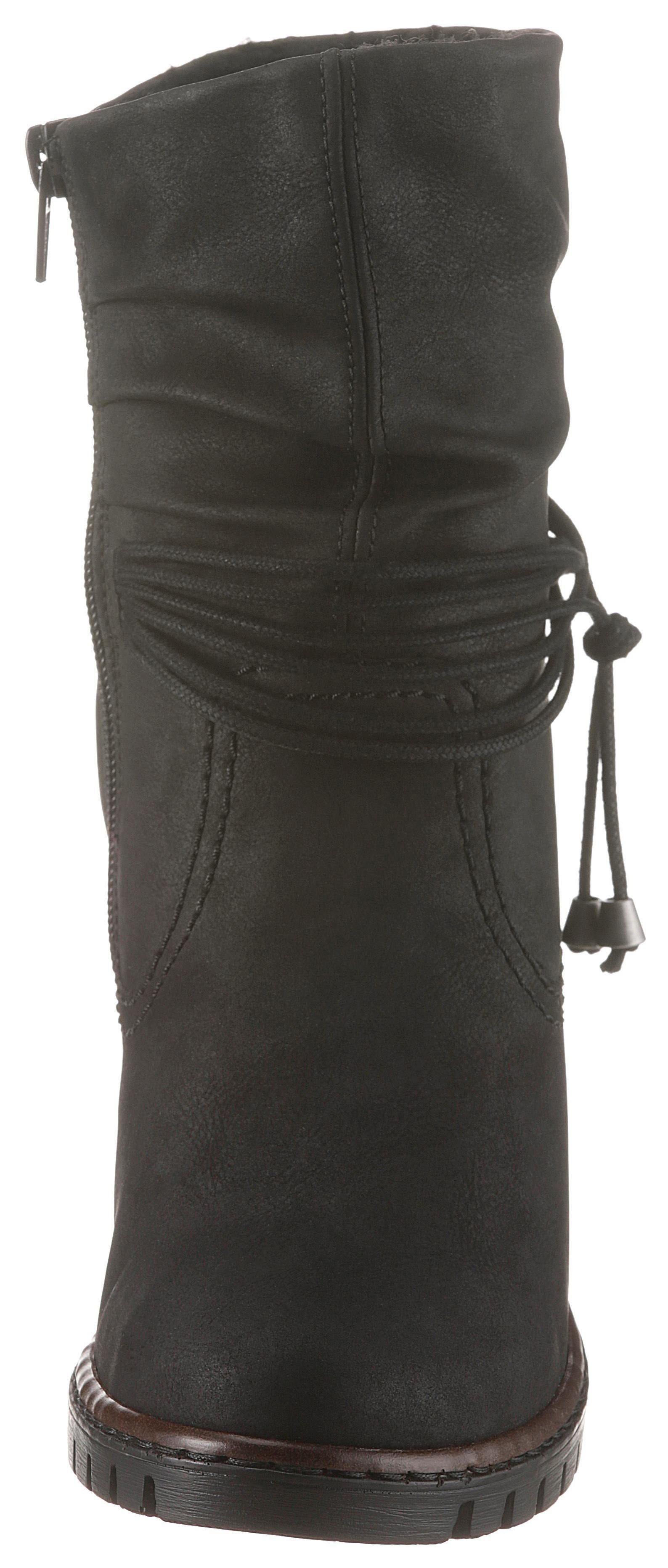 Rieker Winterstiefelette mit gerafftem Schaft